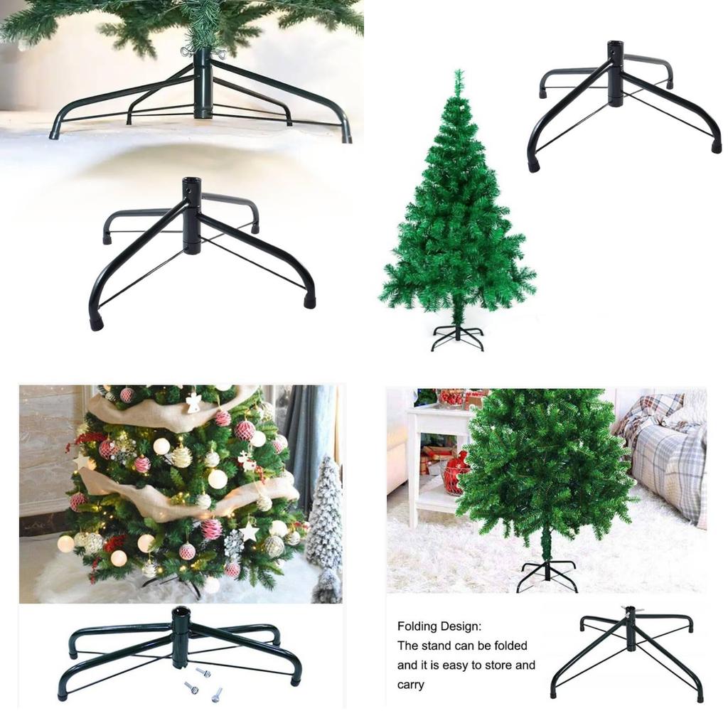 Tiefgrüner Weihnachtsbaumständer Metallrahmen Für Feiertagsdeko Mit 35cm Durchmesser