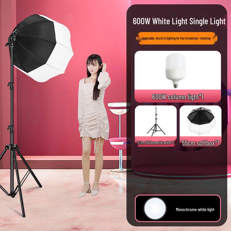 800W Ultra-Bright Spherical Fill Light for Professional Beauty Photography and Indoor Clothing Shoots