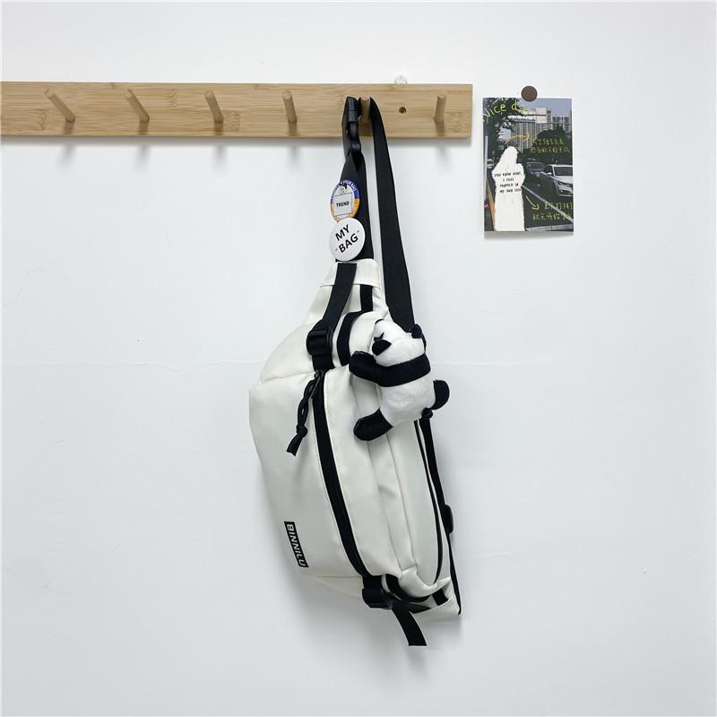 Modna unisexowa torba crossbody na klatkę piersiową i biodrowa do użytku codziennego, sportowego lub studenckiego