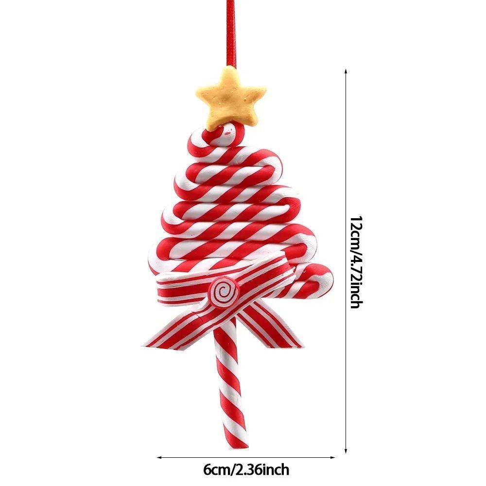 PVC Lollipop Christmas Tree Ornaments New Year Room Decor Christmas Hanging Pendant Happy New Year Home Table Decor Xmas Decor