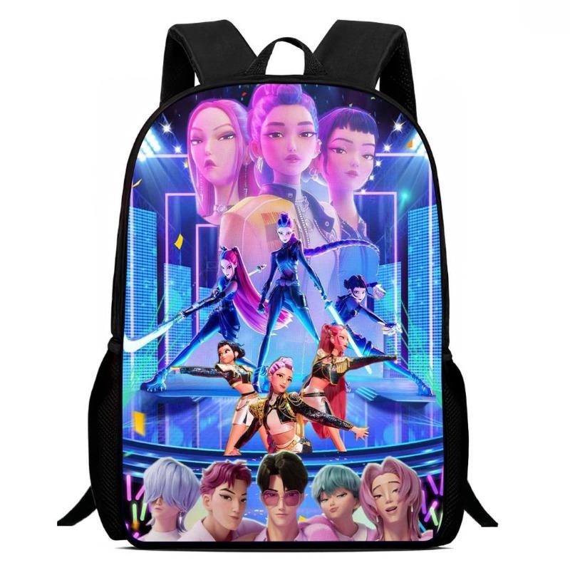 Neue Kpop Hexenjägerin Mädchengruppe Schultasche High-Definition-Druck Lässiger grenzüberschreitender leichter Rucksack
