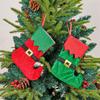 Festival Spotted Christmas Stockings Christmas Gathering Essential Stylish Hanging Stockings with Adjustable Belts