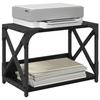 Printer Stand Black Oak Effect 44 x 26 x 31.5 cm