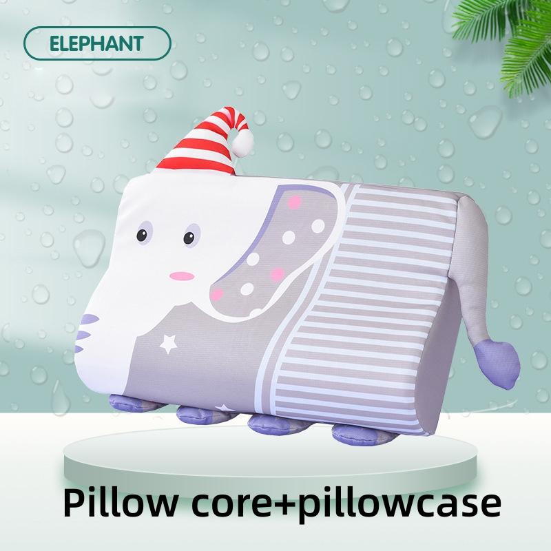 3-14 Years Kids Memory Foam Pillow Slow Rebound Soft Toddler Pillow Breathable Neck Pillow Washable Cover Support Sleep Pillows