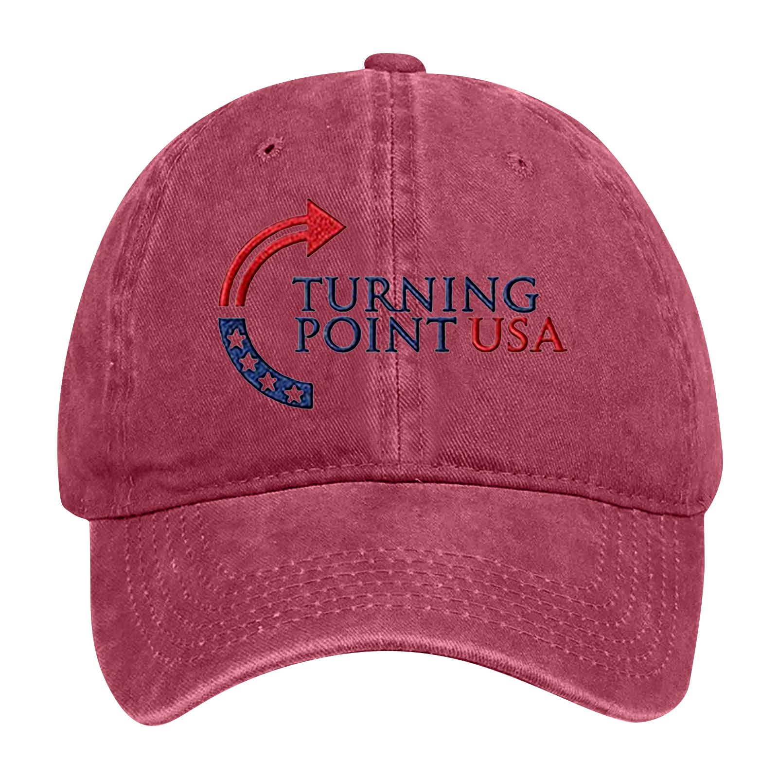 

Кепка Мужская Женская Вышитая Потертая Регулируемая Солнцезащитная Шляпа Хлопковая Смешная Шляпа One Size красный