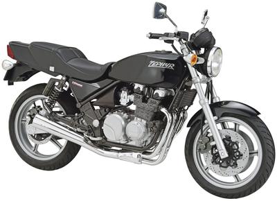 Aoshima Bunka Kyozaisha Bisiklet Serisi Kawasaki ZR400C ZEPHYR 1989 Plastik Model 1/12 No.13