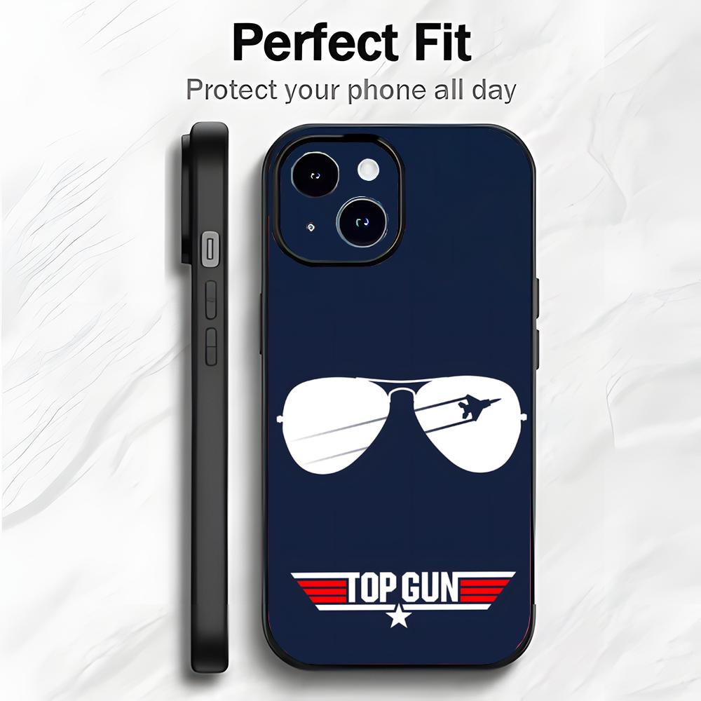Classic American Movie T-Top Gun Phone Case Phone Case Soft Packaging Lightweight For iPhone17 16 15 14 13ProMax