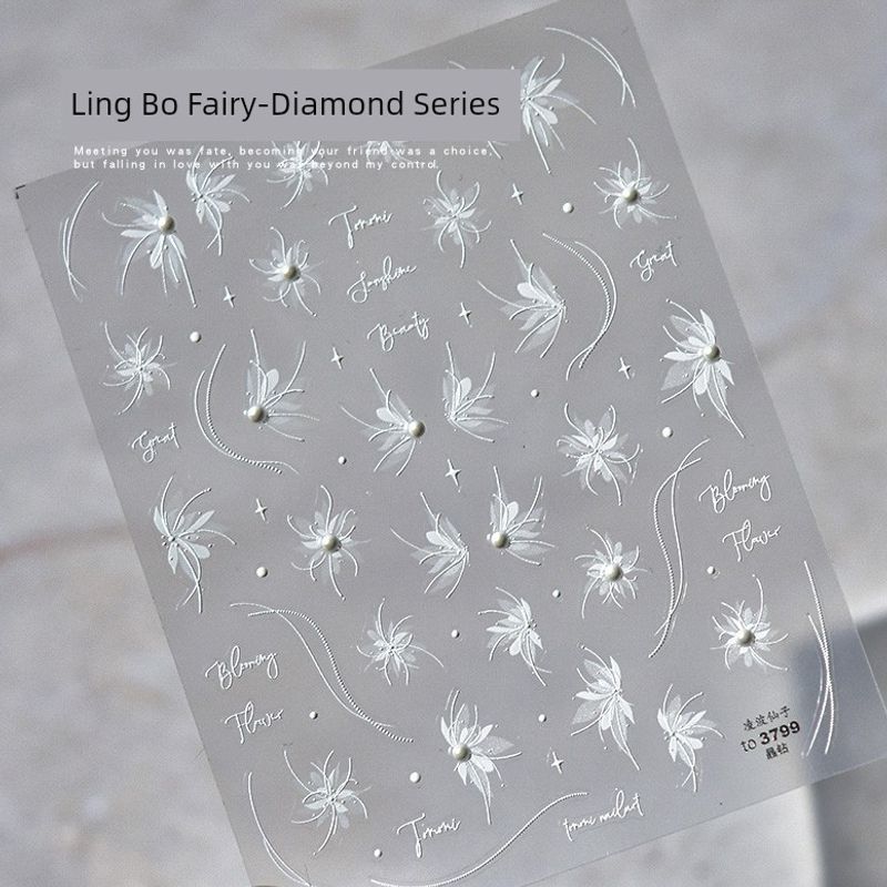 

2024 Новые 5D Трехмерные Волшебные Лепестки Наклейки для Ногтей Легче всего для Сочетания Victoria Lane Рельефные Наклейки для Ногтей Лаковые Украшения для Росписи to3799-(Lingbo Fairy) Crystal Diamond