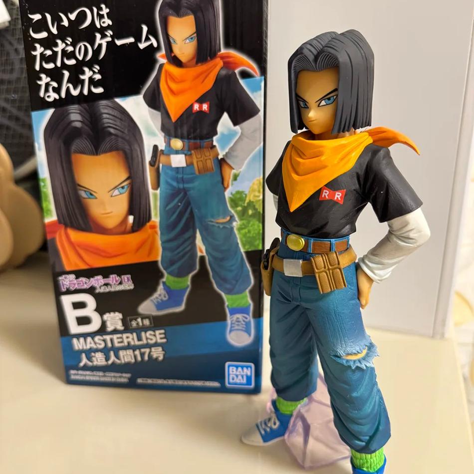 25CM Anime Dragon Ball Z Android 17 18 Figure Android 18 PVC Action Figures Collection Model Playthings Designed for Children Xmas Gifts