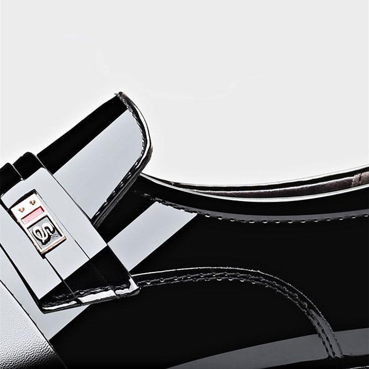 Men's Leather Shoes Business Formal Shoes British Korean Version Slip On Casual Leather Shoes Youth Hundred Tide Leather Shoes