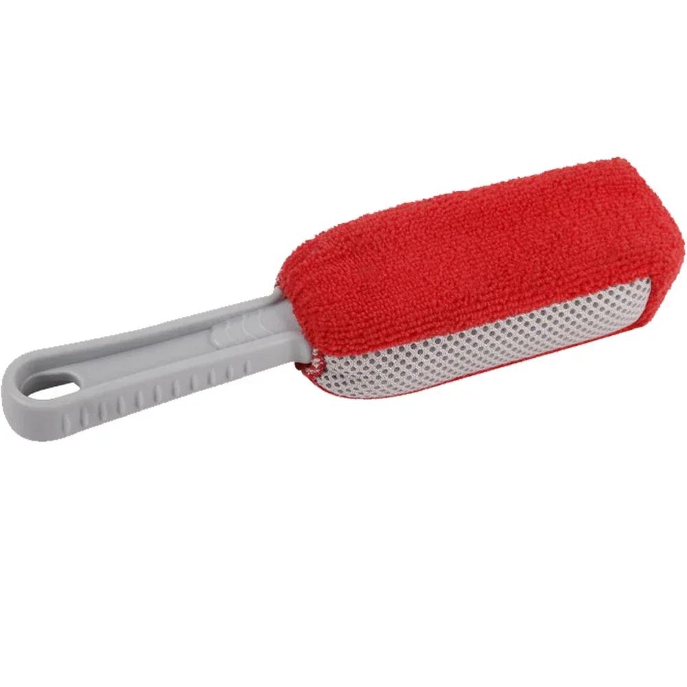 3PCS Car Double Head Brushes Air Vent Detailing Cleaning Conditioner Grille Duster Wipe Auto Cleaner Car Interior Cleaning Tools