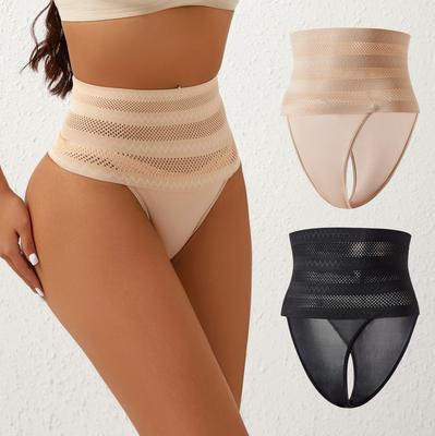 Perizoma Dimagrante a Controllo Forte da Donna Vita Alta Modellante del Corpo Solleva Glutei Mutandine Shapewear Cinture Sottili Trainer Vita Corsetto
