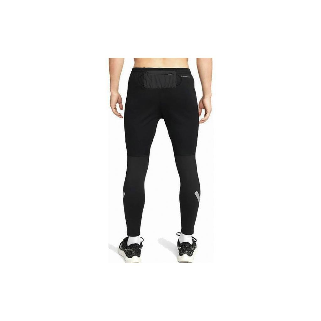Nike Therma-FIT Run Division Elite Solid Logo Print Running Pants Men Bottoms Black DV9275-010