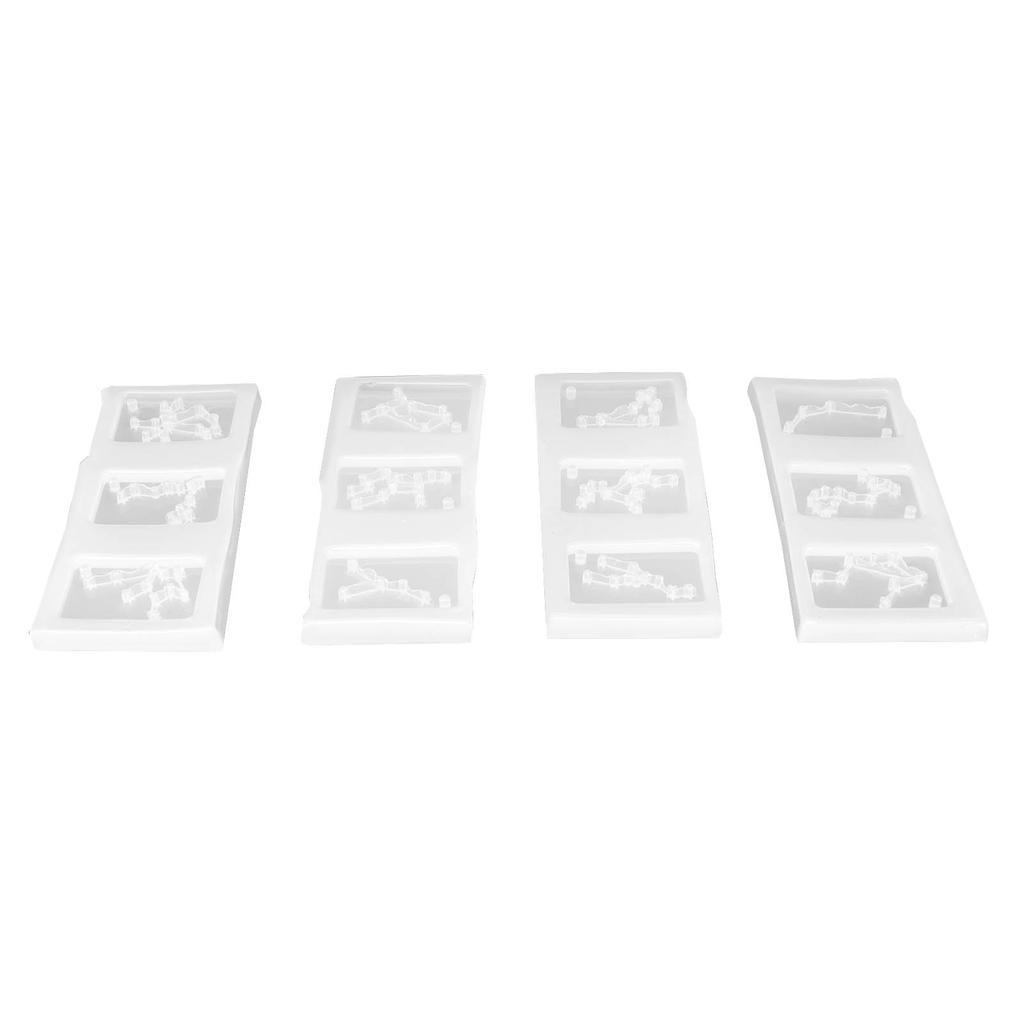 4-teiliges Set Silikon Schild Anhänger Form Stanzfreie Anhänger Schmuck für Zuhause Küche DIY Gebrauch