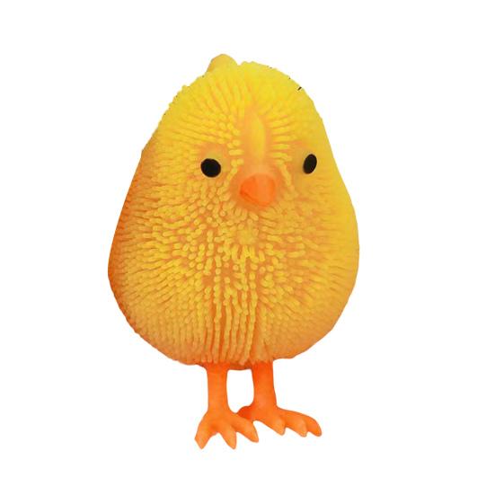 Populární LED Stress Relief TPR Lovely Animal Yellow Duck Fidget Senzorická hračka Dětské potřeby Chick Squishes