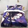 3D Print Cartoons Black Stone NANA Manga Bedding Set Single Twin Full Queen King Size Bed Set Adult Kid Bedroom Duvet Cover Sets