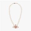 Collier Ras-de-cou Vivienne Westwood Perles Une Rangée Bas-relief 63010106 02g128