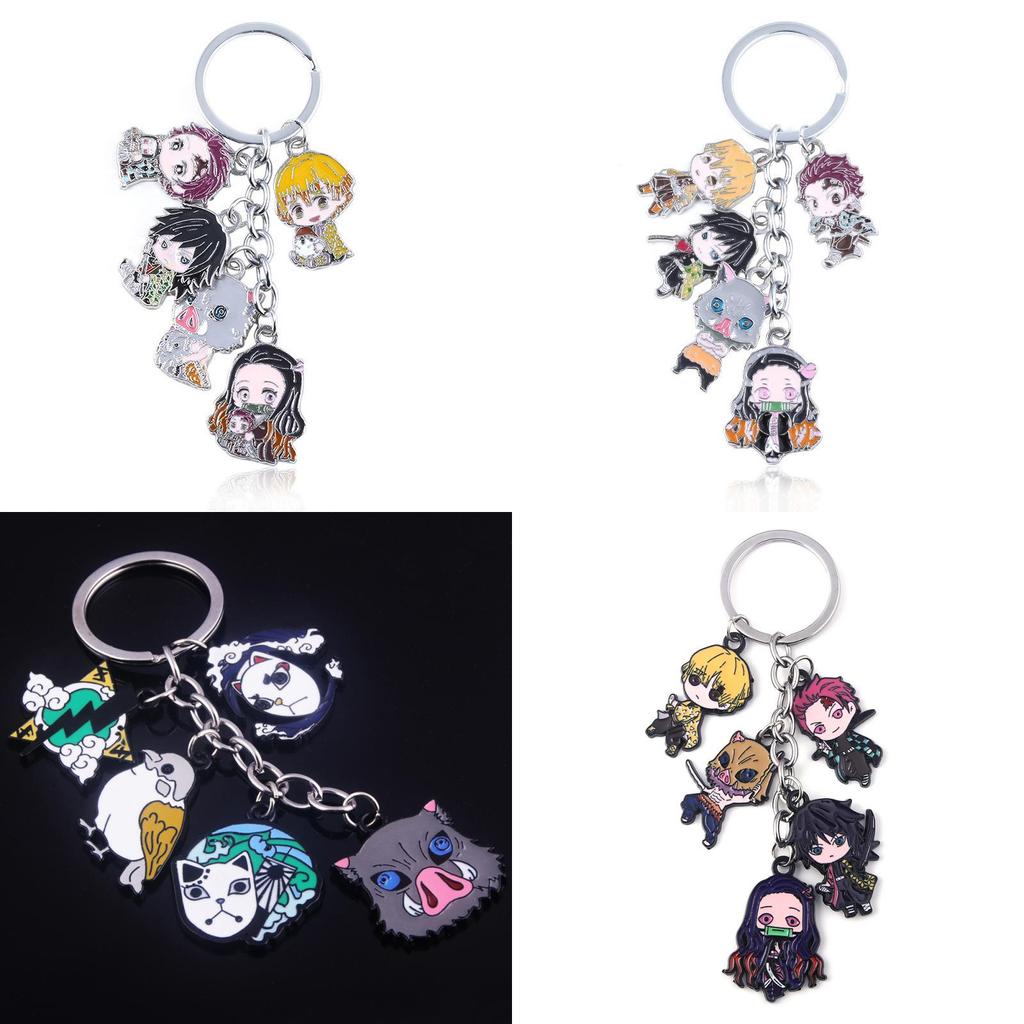 Demon Slayer Keychain With Zinc Alloy Characters For Anime Fans And Gift Giving