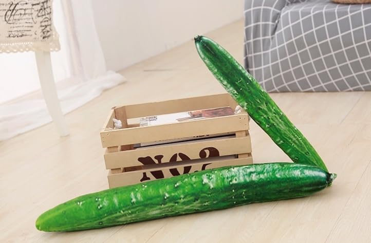 Dokidoki Gurken-Kissen, 69 cm, Plüsch-Gemüsekissen, Realistisches Gemüse, Perfekt für Veranstaltungen, Partys oder als Geschenk [Parallelimport]