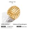 Youthway Exaggerated Chunky Hollow Rings For Women Minimalist 18K Gold Plated Stainless Steel Rings Fashion Jewelry Gift