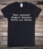 Momento Imbarazzante Morte Goth Nero T-Shirt