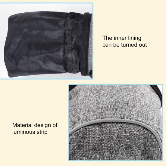 Dog Treat Pouch Multifunctional with Waist Belt Oxford Cloth Large Capacity Dog Snack