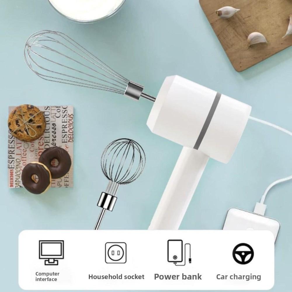 Portable Electric Hand Mixer Handheld Mini Egg Beater Electric Eggbeater  Milk Frothing