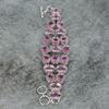 Pink Kunzite Gemstone Handmade 925 Sterling Silver Bracelet 7-8" M-297