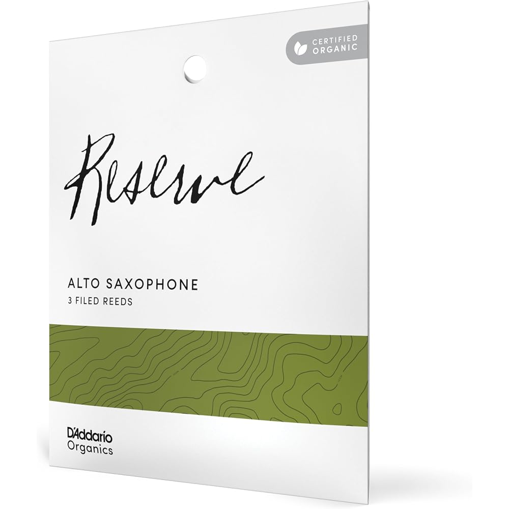 D'Addario WoodWinds Daddario Reed for Alto Saxophone USDA Organic Certified RESERVE ODJR0320 [Har...