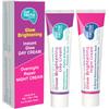 Get Nectar Happiness Glow Brightening Day & Night Cream Duo with Glutathione, Alpha Arbutin, Niacinamide, Kojic Acid & Ferulic Acid for Dark Spots,