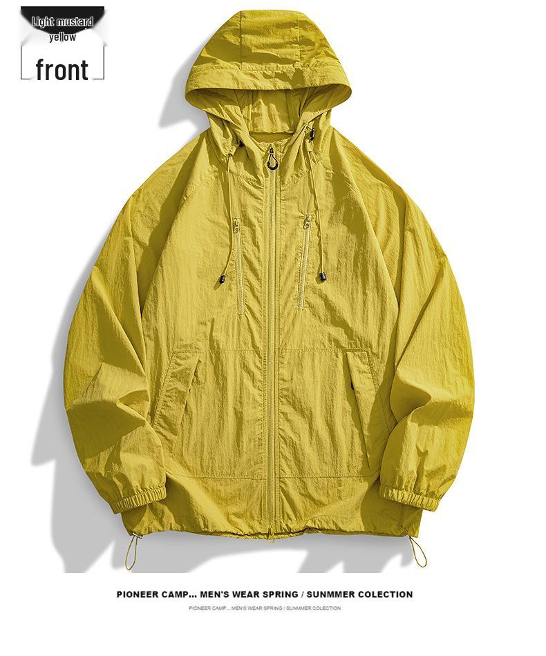 Unisex Ice Silk UV Protection Hooded Jacket - Breathable, Long Sleeve Summer Wear