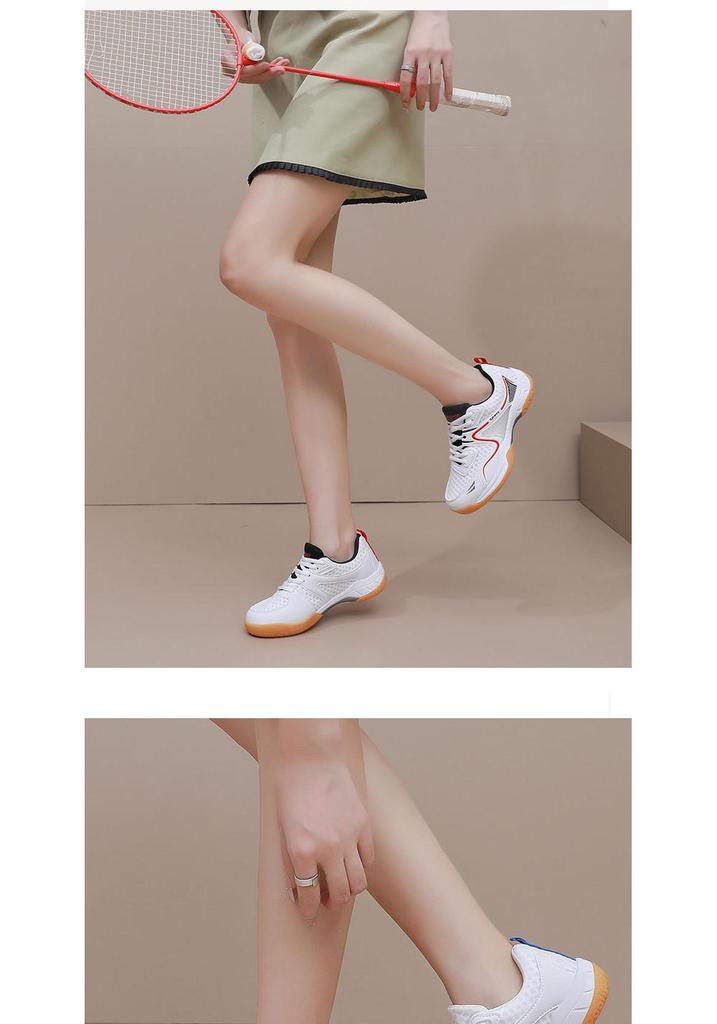 Summer Breathable Badminton & Tennis Shoes for Men & Women – Professional Training with Rubber Sole