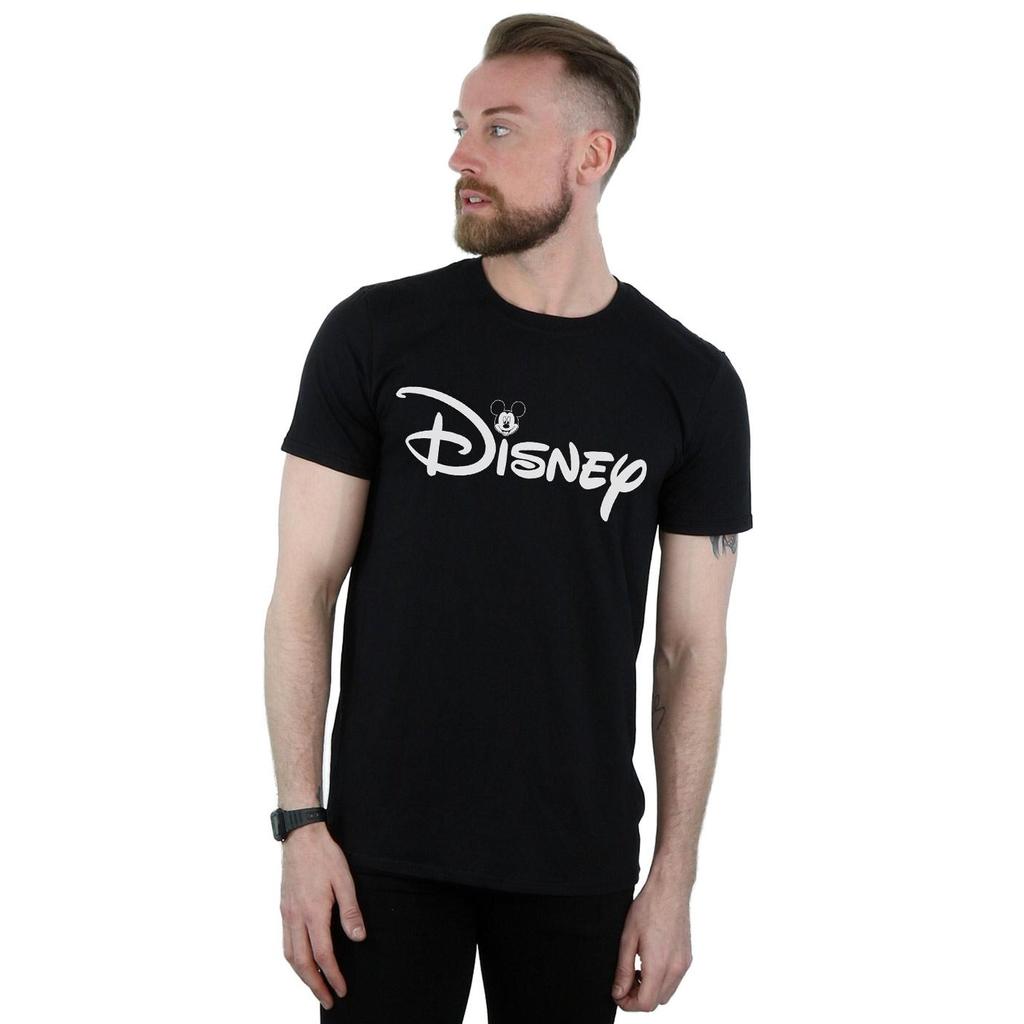 Disney Herren-T-Shirt mit Mickey-Mouse-Kopf-Logo