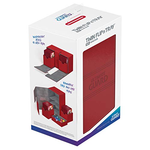 Ultimate Guard Twin Flip Tray Deck Case 160+ Xeno Skin Red