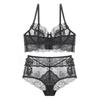 European and American Sexy Ultra-Thin Lace Bra Set: French-Style, See-Through, Anti-Sagging, Plus Size.