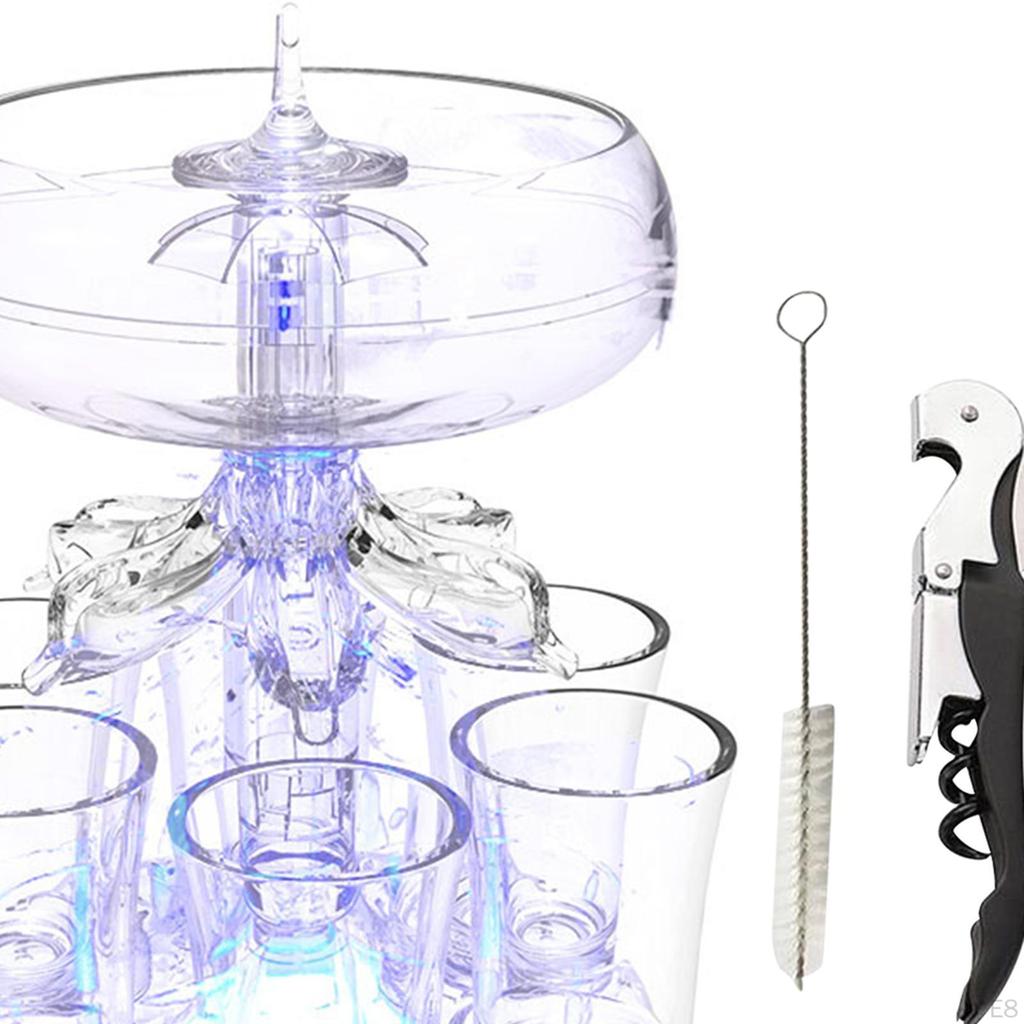 6 Dozator de sticlă Clear Mic și Set Reutilizabil Automat