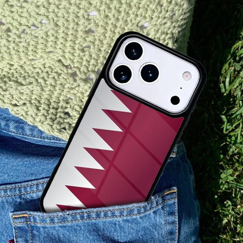 Qatar Flag National Banner mobile phone case Compatible with IPhone 17 16 15 14 13 12 11Pro Max 17 Air cover