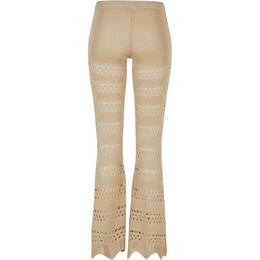 Urban Classics Womens/Ladies Knitted Crochet Flared Leggings