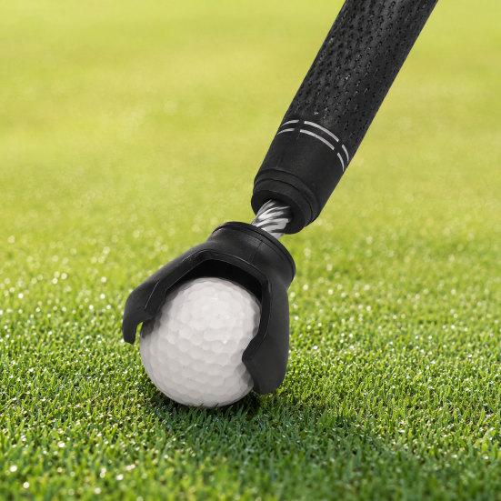 Portable Golf Ball Retriever, 3-Prong Golf Ball Grabber Picker, Putter Grip Golf Ball Sucker Pickup Tool, Golf Accessories