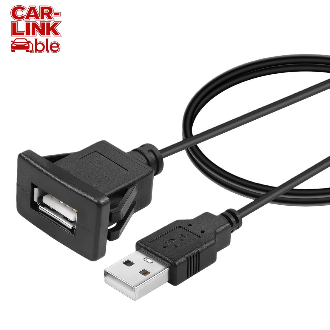 

Waterproof USB 3.0 Male to Female Snap-on Cable for Car, Motorcycle, Ship Dashboards (USB 2.0 Compatible)