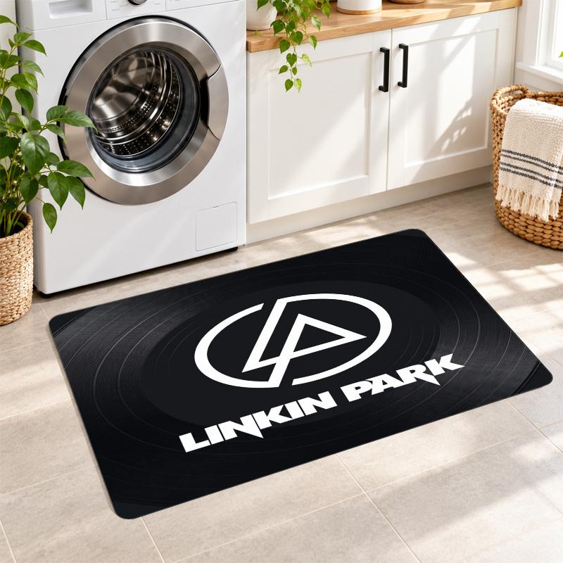 Flannel Kitchen Mat Linkin Park Soft Area Rug Non Slip Floor Carpet Home Decoration