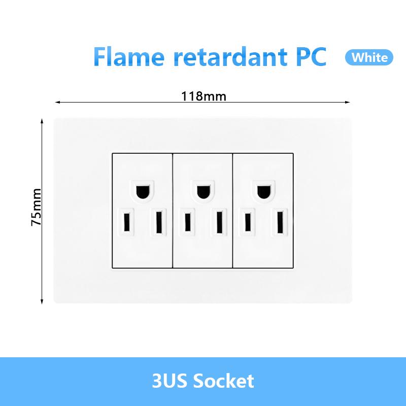Italien Chile Mexiko USB Smart Typ-c 20W Schnelllade-Wandsteckdose Stecker, Brasilien Elektrischer Lichtschalter Universal-USB-C-Steckdose