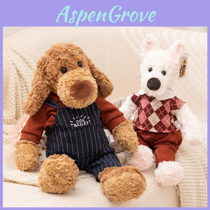 Animal Plush Dog Doll With Clothing Design For Kids Gift
