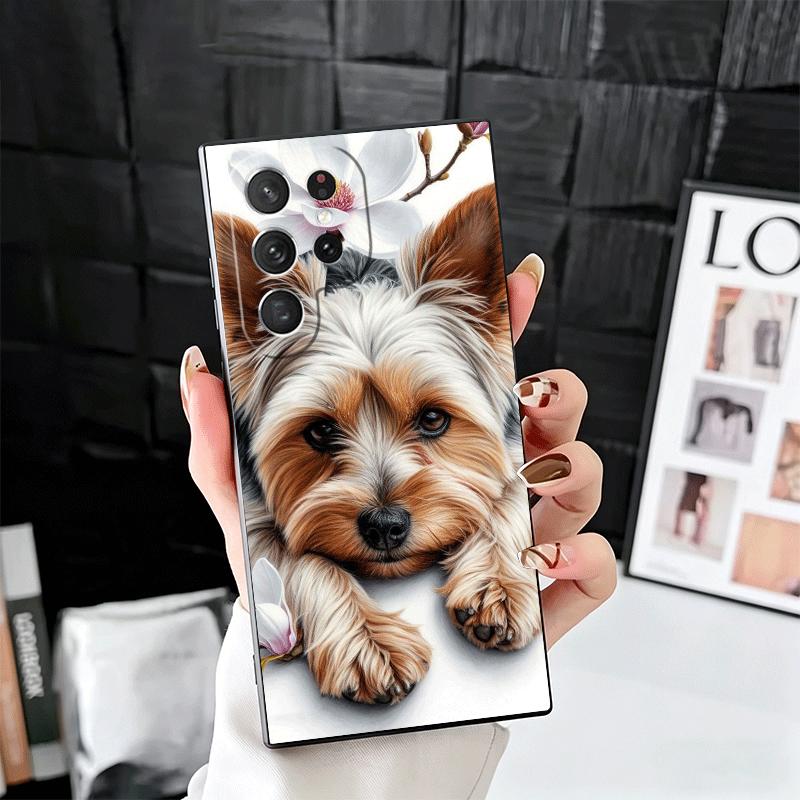 

Yorkshire Terrier Dog Soft Phone Case for Samsung Galaxy S26 S25 Edge S24 Ultra S23 Plus S22 S21 FE S20 Black Cover Back Shell Samsung S21 FE