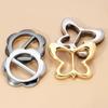 Flower Heart Clothing Corner Knotted Buckles Butterfly Waist Adjustment Fixed Snap Elegant   Gift