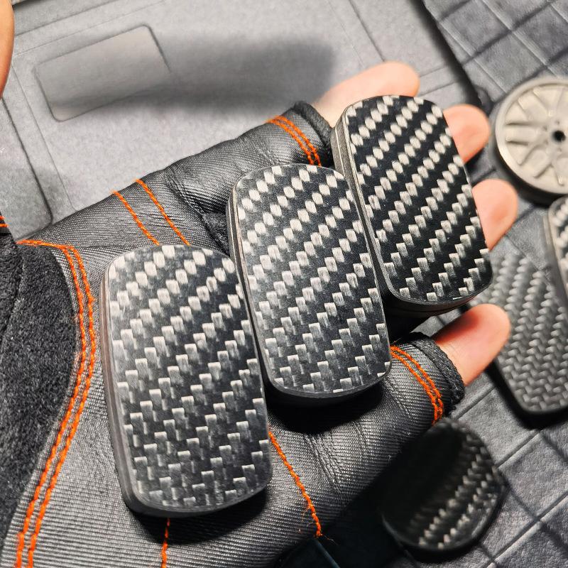 Carbon Fibre Magnetic Push Card EDC Stress Relief Toy Mechanical Slider Pushing Plate Coin Fidget Decompression Antistresse