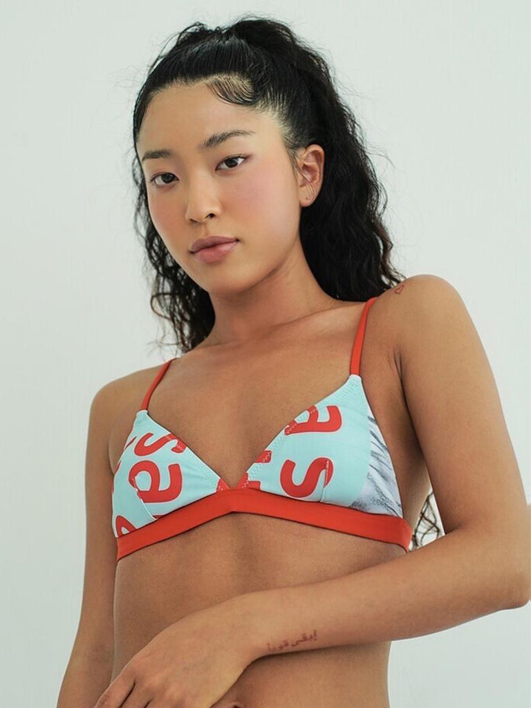 Ssisolteussi Logo Print Bralette Top