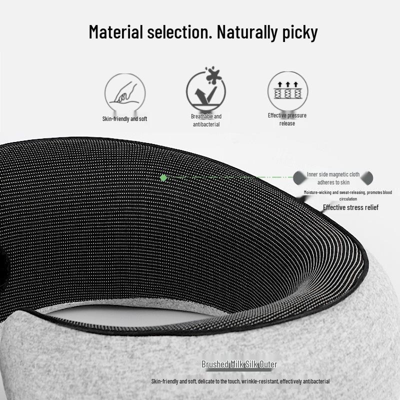 Memory Foam U-Shaped Travel Pillow - Neck Support for Naps & Airplane Comfort