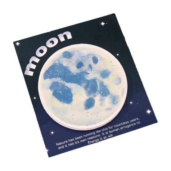 

Planet-Themed Round Note Pads Creative Earth Moon Self-Adhesive Memo Pads for Students Practical Office School Supplies B