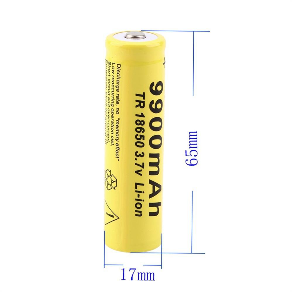 3X 9900mAh leistungsstarker Akku 3,7 V Li-Ionen-Akku zoombare Taschenlampe 3X 9900mAh leistungsstarker Akku 3,7 V Li-Ionen-Akku zoombare Taschenlampe